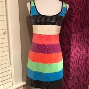 Lilly Pulitzer Lucy multicolor stripe sequin dress